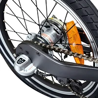 Vélo de ville électrique repliable Xiaomi Mi (moteur de 250 W/jusqu'à 45 km d'autonomie/vitesse maximale de 25 km/h) - Noir