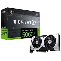 MSI GeForce RTX 5060 Ti Ventus 2X OC+ 8GB GDDR7 Video Card
