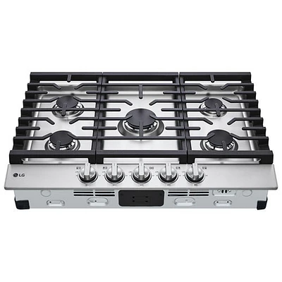 Boîte ouverte - Surface de cuisson au gaz à 5 brûleurs 30 po de LG (CBGJ3023S) - Acier inoxydable