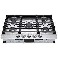 Boîte ouverte - Surface de cuisson au gaz à 5 brûleurs 30 po de LG (CBGJ3023S) - Acier inoxydable