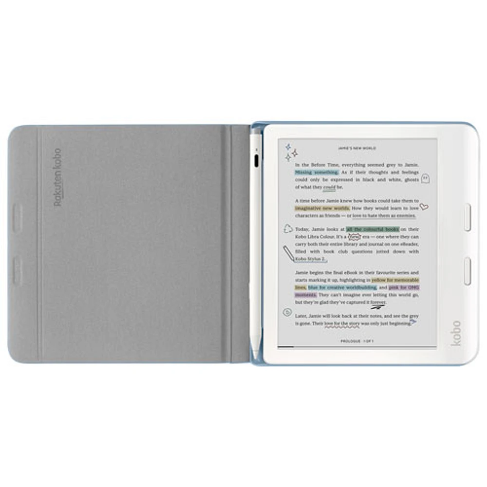 Étui Stylus pour Libra Colour de Kobo - Bleu crépuscule