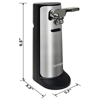 Kenmore 3-in-1 Electric Can Opener with Knife Sharpener & Bottle Opener (KKCO) - Black