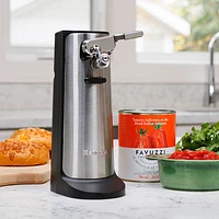 Kenmore 3-in-1 Electric Can Opener with Knife Sharpener & Bottle Opener (KKCO) - Black