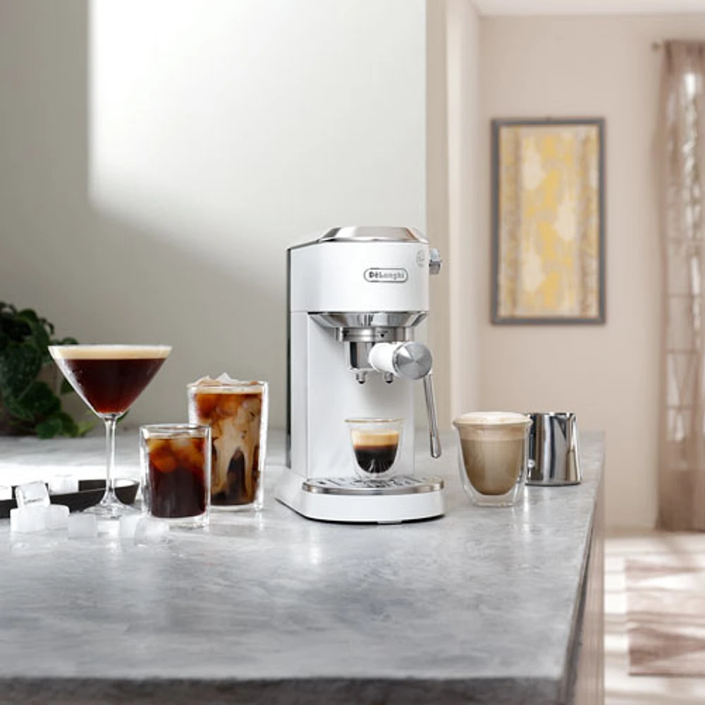 De'Longhi Dedica Duo Manual Espresso Machine - White