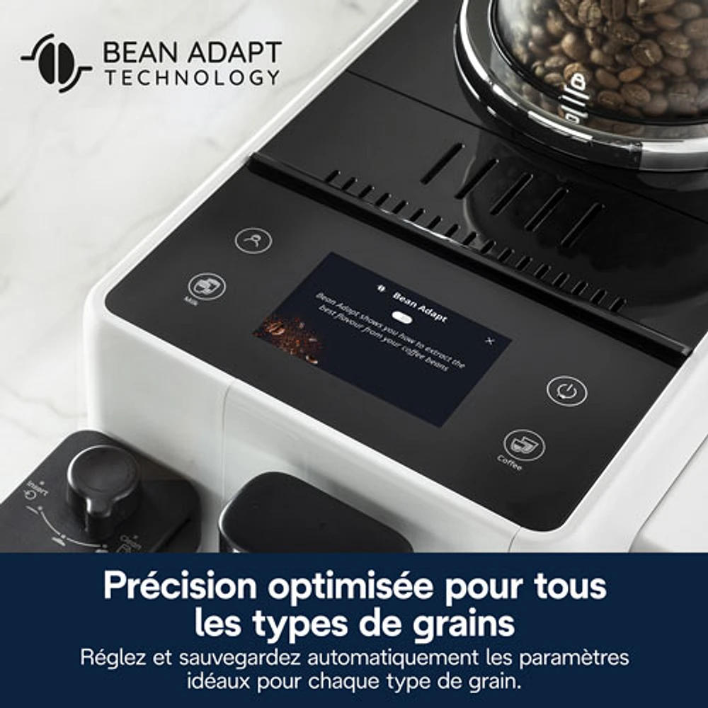 Machine à espresso automatique Rivelia de De'Longhi - Blanc - Partenaire de détail exclusif