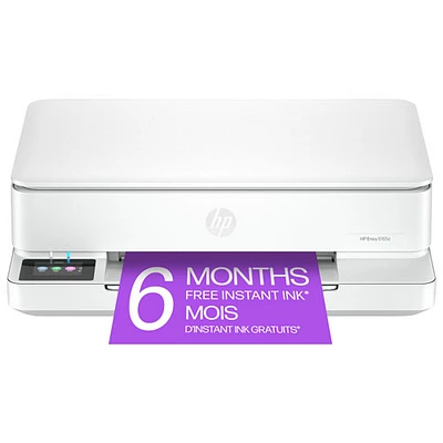 Imprimante à jet d'encre tout-en-un sans fil Envy 6165e de HP - Blanc