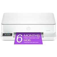 Imprimante à jet d'encre tout-en-un sans fil Envy 6165e de HP - Blanc