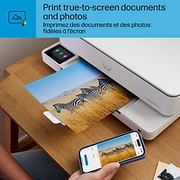 Imprimante à jet d'encre tout-en-un sans fil Envy 6165e de HP - Blanc