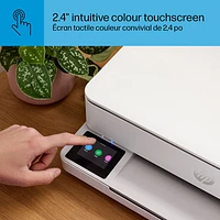 Imprimante à jet d'encre tout-en-un sans fil Envy 6165e de HP - Blanc