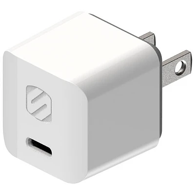 Scosche PowerVolt Mini Cube 20W USB-C Wall Charger - White