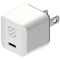 Scosche PowerVolt Mini Cube 20W USB-C Wall Charger - White