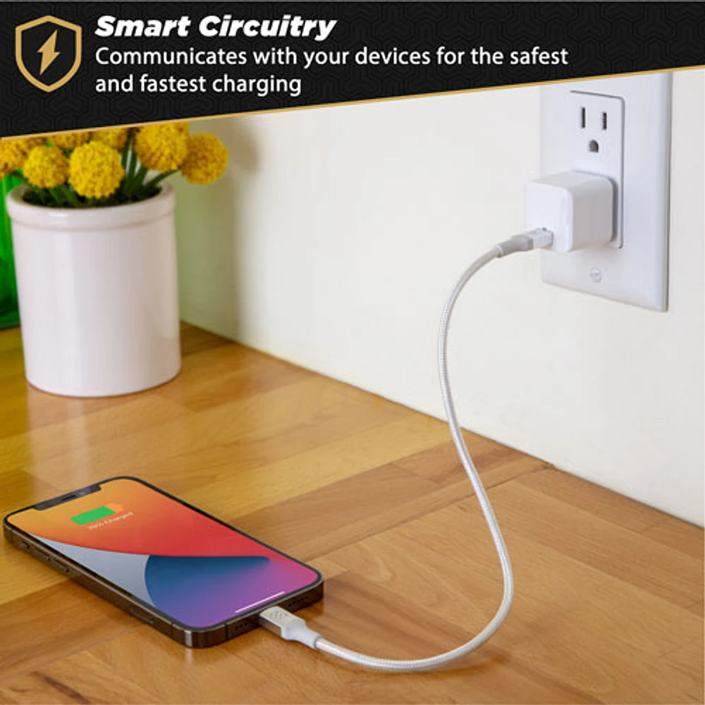Scosche PowerVolt Mini Cube 20W USB-C Wall Charger - White