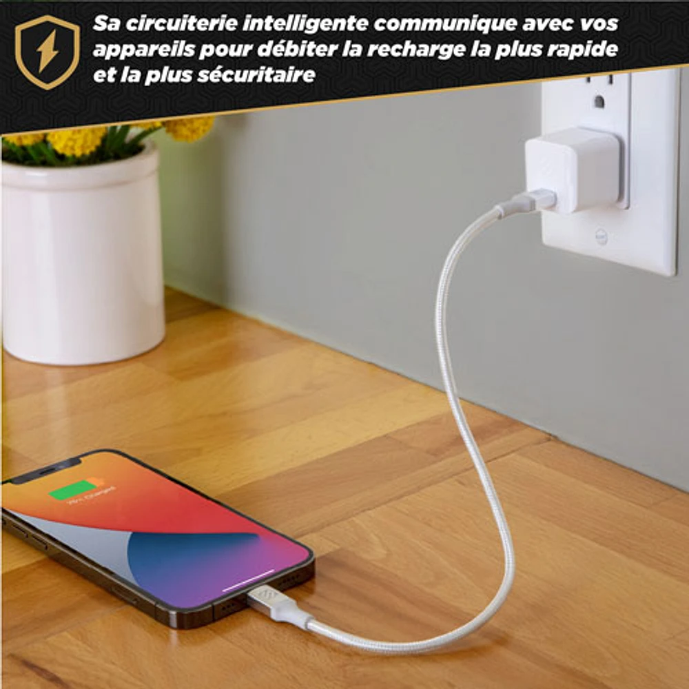 Scosche PowerVolt Mini Cube 20W USB-C Wall Charger - White