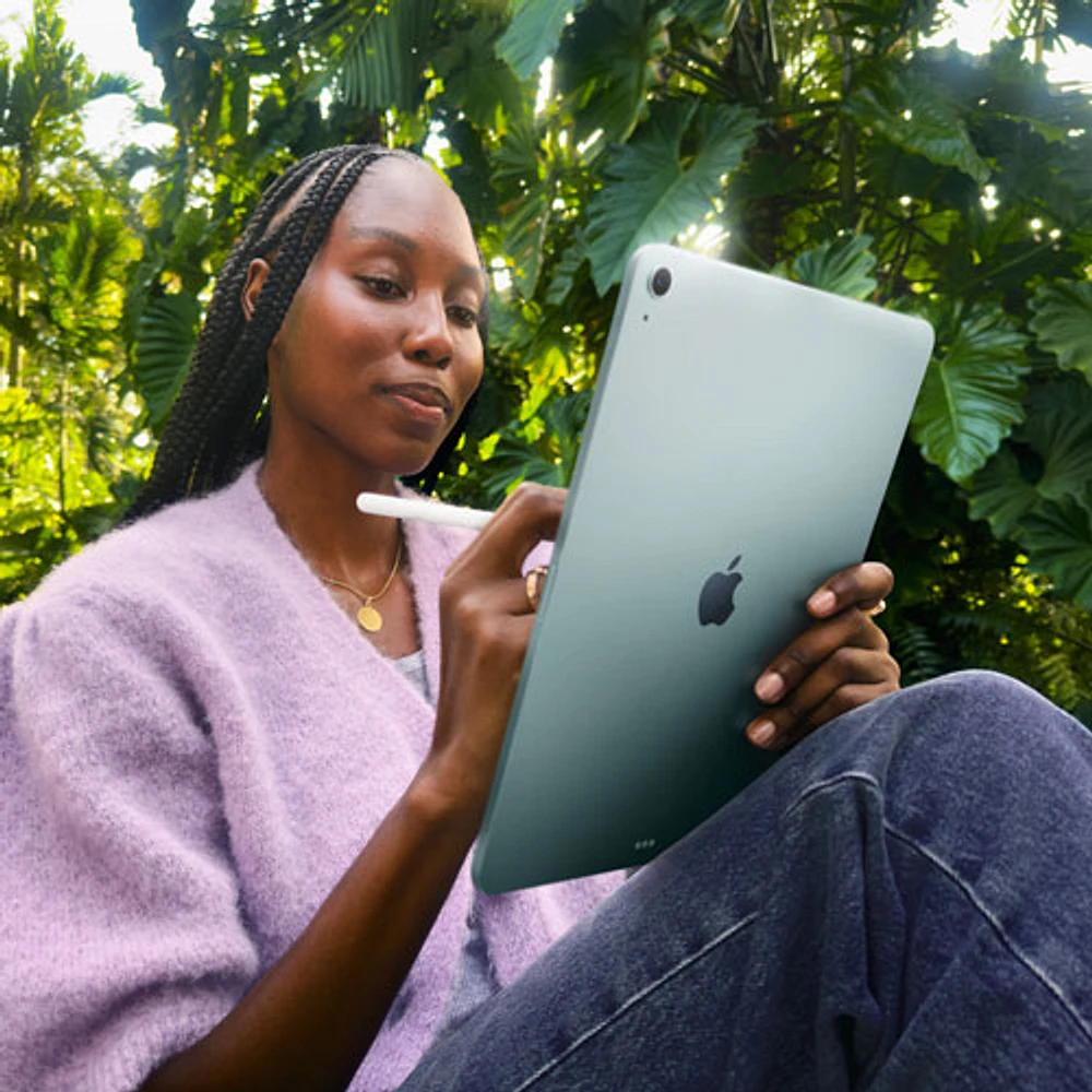 iPad Air M3 13 po 128 Go Wi-Fi 6E et 5G d'Apple avec TELUS (7e génération) - Gris cosmique - Financement mensuel