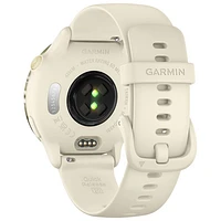 Garmin vivoactive 6 42mm Bluetooth Smartwatch - Lunar Gold/Bone