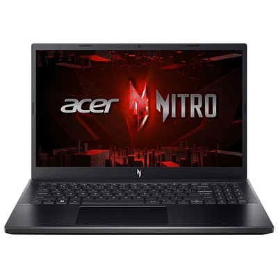 Portable de jeu de 15,6 po Nitro V d'Acer - Noir (Ryzen 7 7735HS d'AMD/RAM 16 Go/SSD 512 Go/RTX 4050/Windows 11)