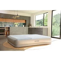 Intex Dura-Beam Plus Mid-Rise 14" Air Bed with Built-in USB Pump & Inflatable Pillows - Queen - Blue