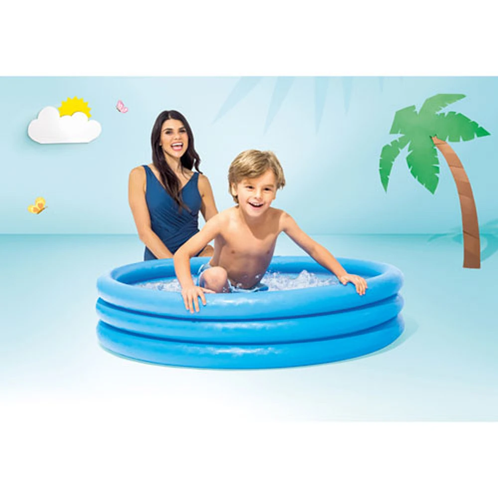 Piscine gonflable pour enfants Crystal Blue d'Intex - Bleu