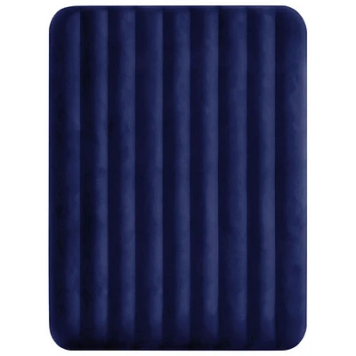 Intex Classic Downy 8.75" Air Bed with Pump & Inflatable Pillows - Queen - Navy