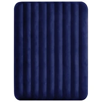 Intex Classic Downy 8.75" Air Bed with Pump & Inflatable Pillows - Queen - Navy