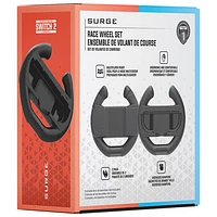 Ensemble de volant de course de Surge pour Switch 2 - Ensemble de 2 - Noir