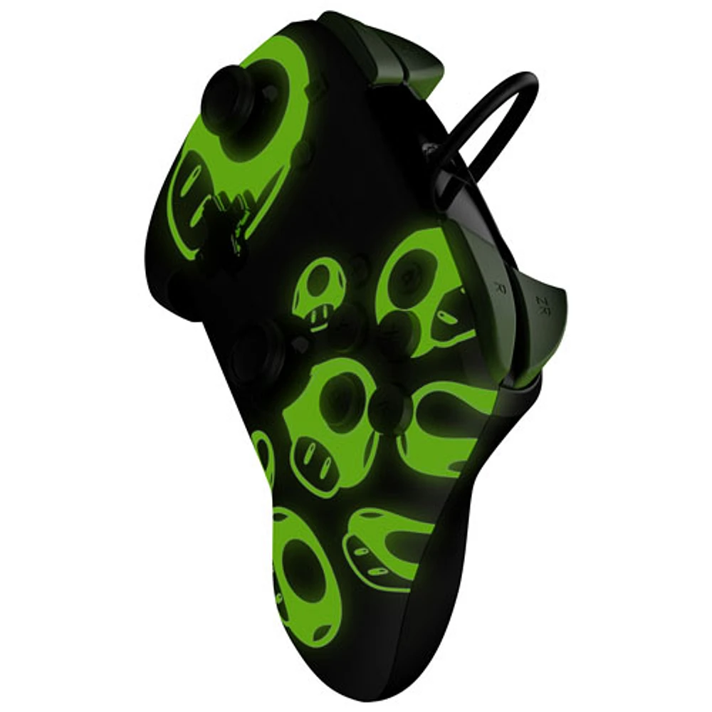 PDP Rematch Glow Wired Controller for Switch - 1-Up Mushroom