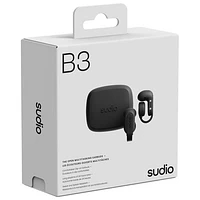 Sudio Audio B3 Open-Ear True Wireless Earbuds - Black