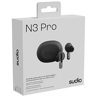 Écouteurs boutons 100 % sans fil à suppression du bruit N3 Pro Audio de Sudio - Noir