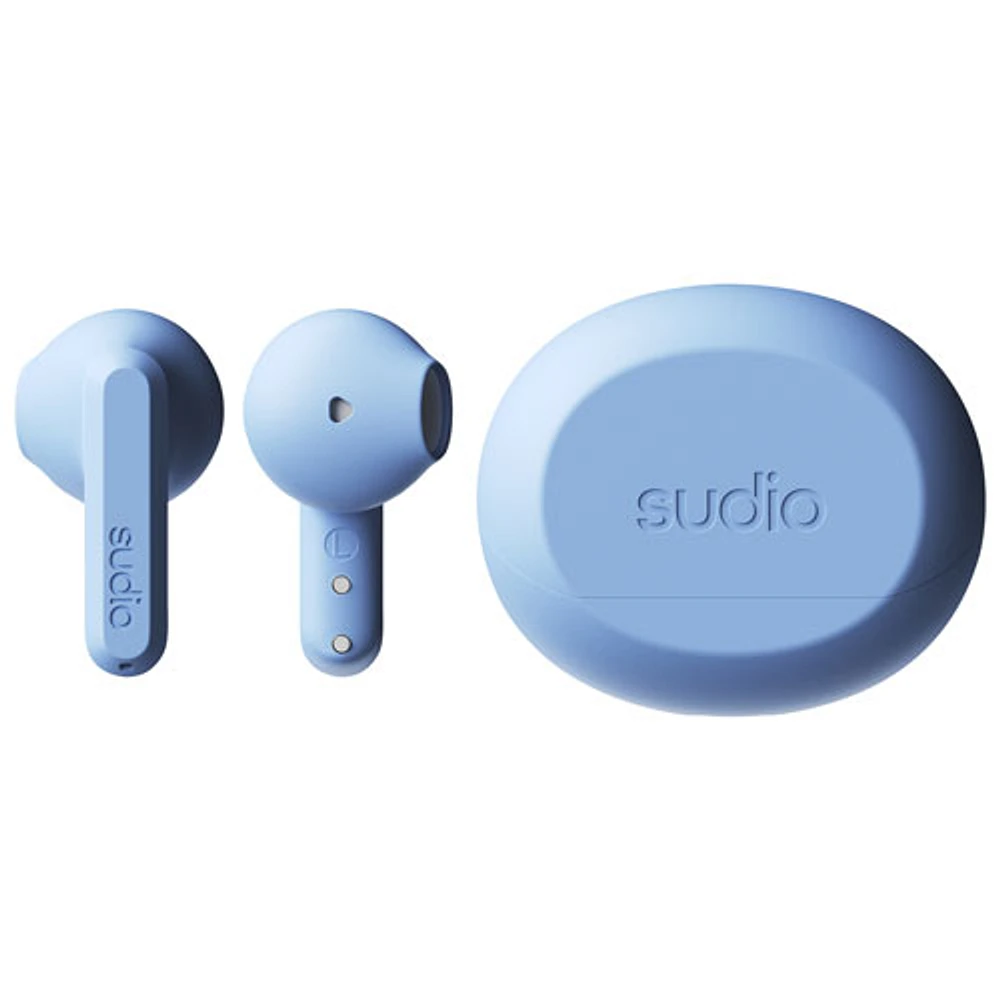 Écouteurs boutons 100 % sans fil A3 Audio de Sudio - Bleu