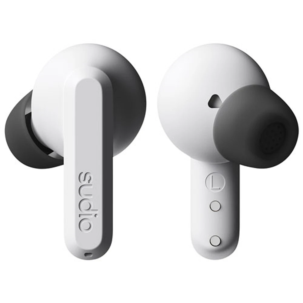 Écouteurs boutons 100 % sans fil à suppression du bruit A3 Pro de Sudio - Blanc