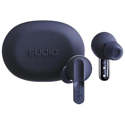 Écouteurs boutons 100 % sans fil à suppression du bruit N3 Pro Audio de Sudio - Bleu marine
