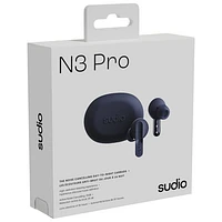 Écouteurs boutons 100 % sans fil à suppression du bruit N3 Pro Audio de Sudio - Bleu marine