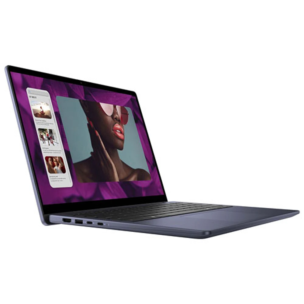 Portable 2-en-1 à écran tactile de 14 po Inspiron de Dell - Bleu minuit (Ryzen 7 8840HS d'AMD/RAM 16 Go/SSD 512 Go/Windows 11)