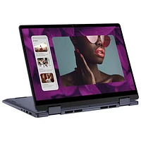 Portable 2-en-1 à écran tactile de 14 po Inspiron de Dell - Bleu minuit (Ryzen 7 8840HS d'AMD/RAM 16 Go/SSD 512 Go/Windows 11)