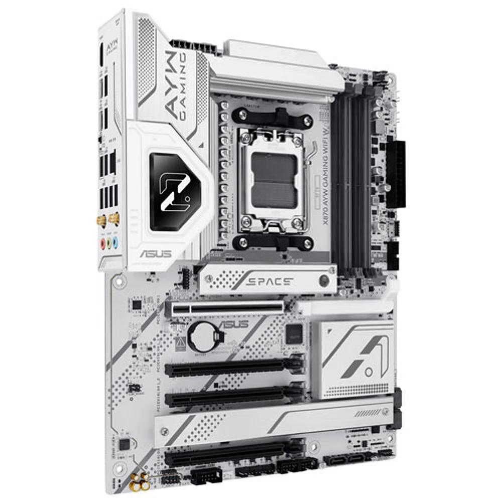 ASUS X870 AYW Gaming WIFI W ATX AM5 Motherboard for AMD Ryzen 9000/8000/7000 Series CPUs