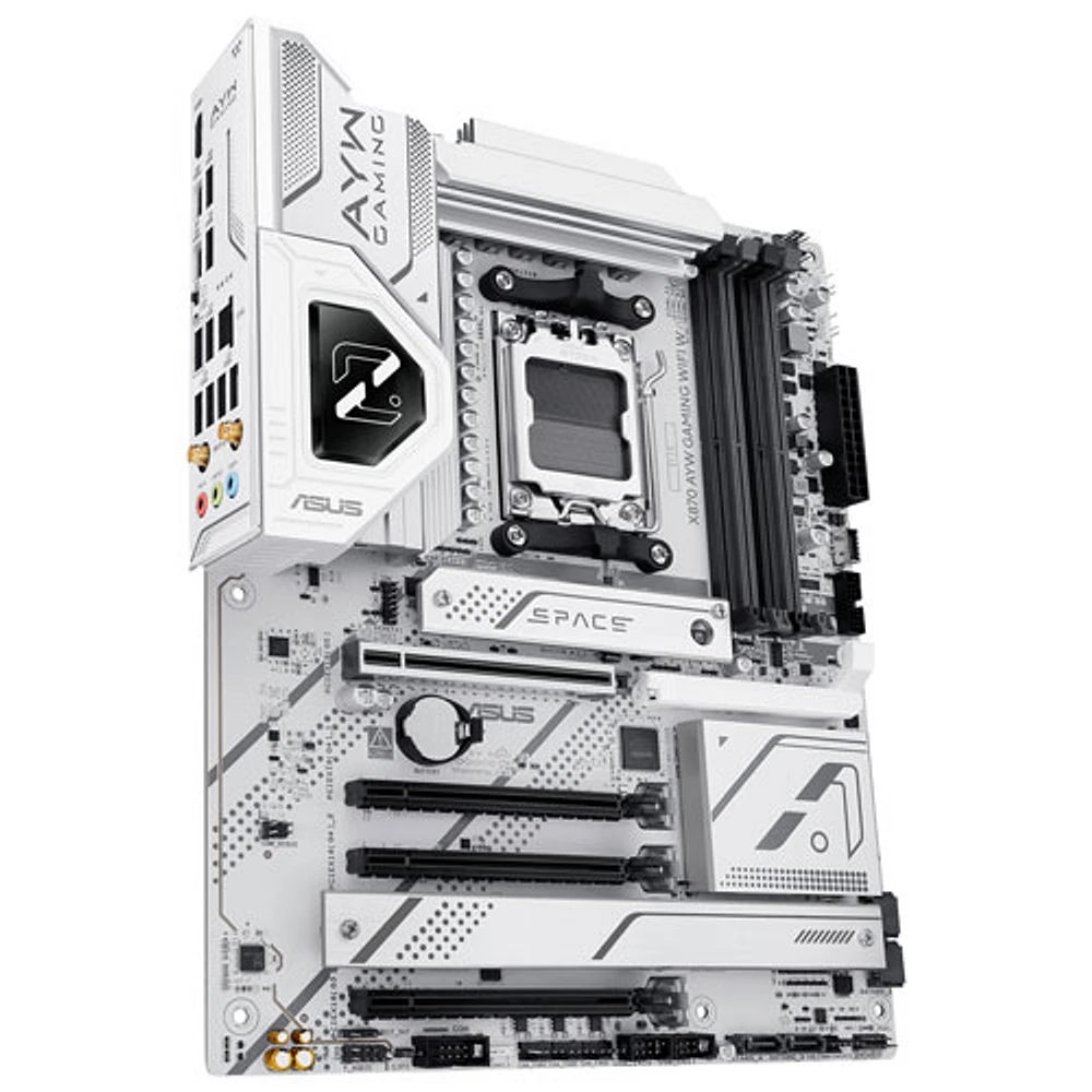 ASUS X870 AYW Gaming WIFI W ATX AM5 Motherboard for AMD Ryzen 9000/8000/7000 Series CPUs