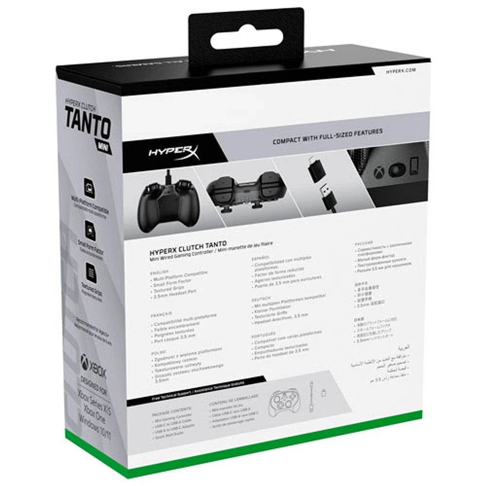 HyperX Clutch Tanto Wired Controller for Xbox Series X|S - Black