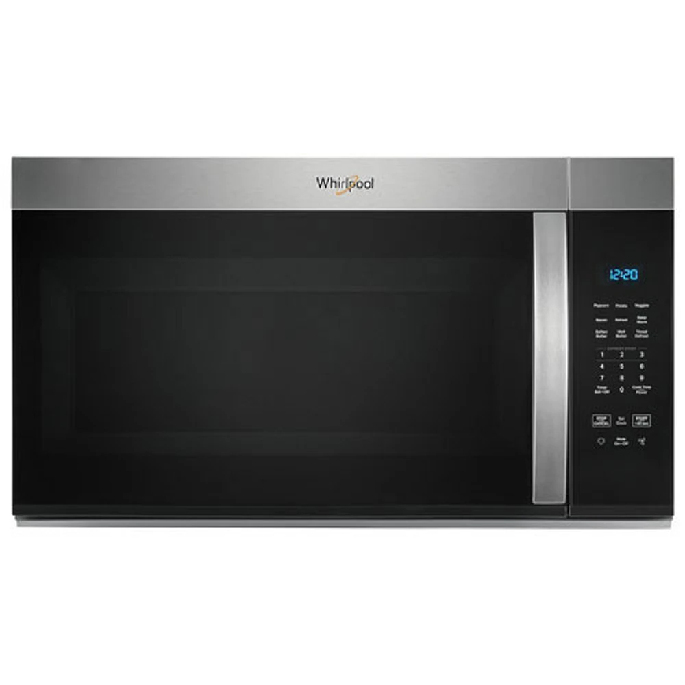 Boîte ouverte - Four à micro-ondes à hotte intégrée de Whirlpool - 1,7 pi³ - Acier inoxydable résistant aux traces de doigts - Endommagé