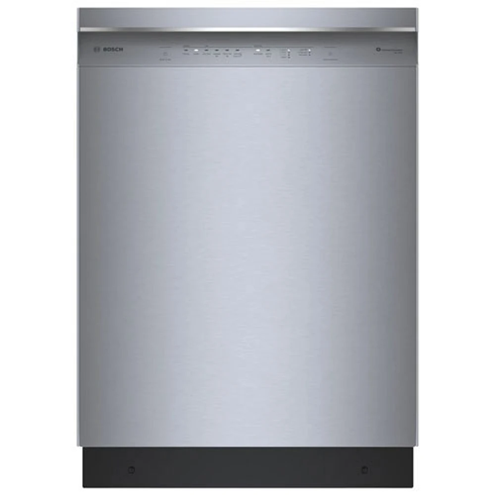 Boîte ouverte - Lave-vaisselle encastrable 24 po 46 dB avec cuve en inox et 3e panier de Bosch (SHE53CE5N) - Acier inoxydable - Endommagé