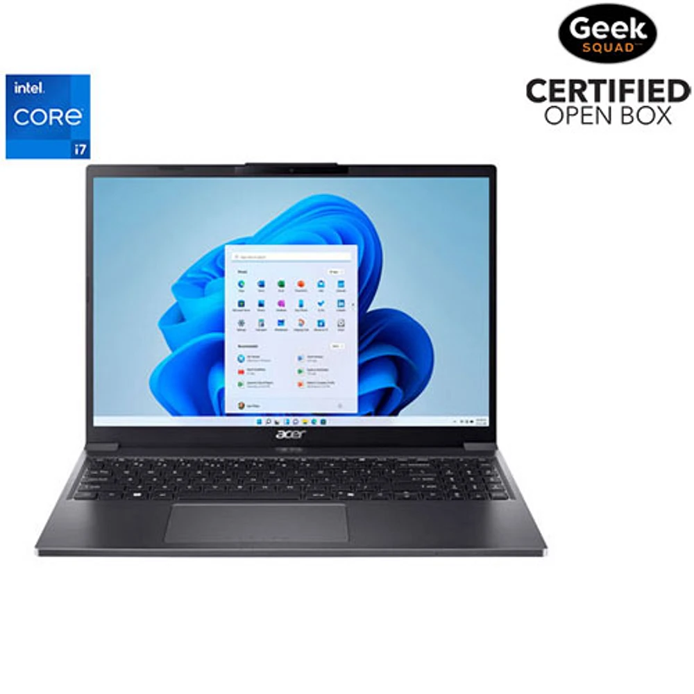 Boîte ouverte - Portable de 15,3 po Aspire Go d'Acer - Fer (Core i7-1355U d'Intel/RAM 16 Go/SSD 512 Go/Windows 11)