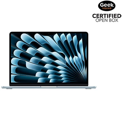 Open Box - Apple MacBook Air 13.6" w/ Touch ID (2025) - Sky Blue (Apple M4 / 16GB RAM / 256GB SSD) - English