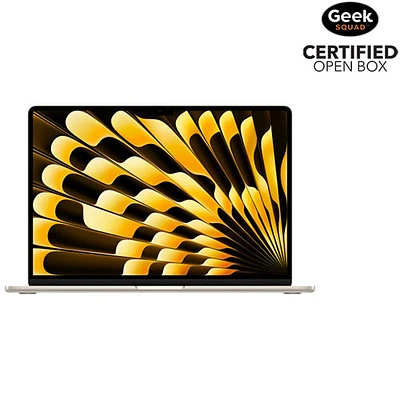 Open Box - Apple MacBook Air 15.3" w/ Touch ID (2025) - Starlight (Apple M4 / 16GB RAM / 256GB SSD) - English