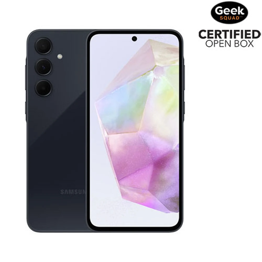 Boîte ouverte - Galaxy A35 5G de 128 Go de Samsung - Bleu marine fantastique - Déverrouillé