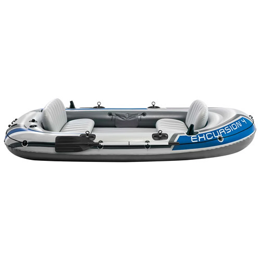 Intex Excursion 10Ft. 4-Person Inflatable Boat with Oars - Blue