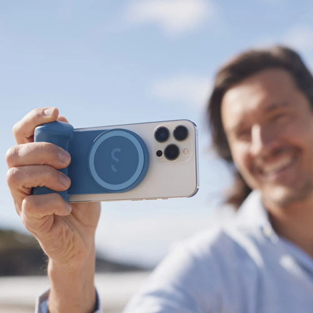 ShiftCam SnapGrip Magnetic Smartphone Battery Grip - Blue Jay