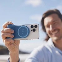 ShiftCam SnapGrip Magnetic Smartphone Battery Grip - Blue Jay