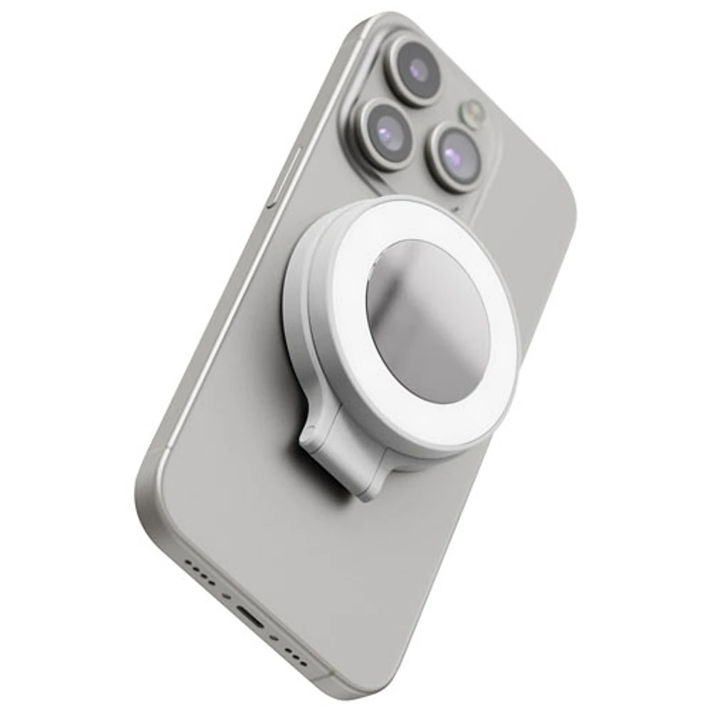 Support de lampe magnétique avec miroir SnapPocket pour téléphone intelligent de ShiftCam - Pierre