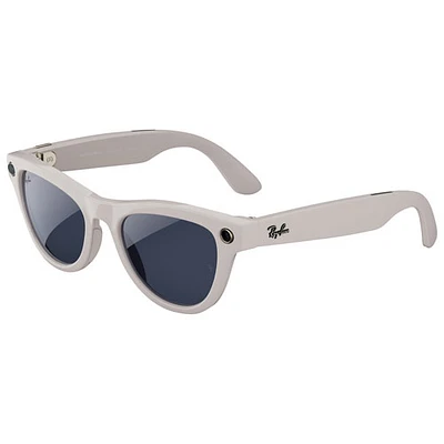 Ray-Ban | Meta Skyler Glasses with AI, Photo, Video, Audio & Messaging - Shiny Chalky Grey/Transitions