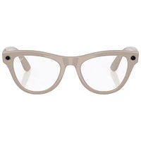 Ray-Ban | Meta Skyler Glasses with AI, Photo, Video, Audio & Messaging - Shiny Chalky Grey/Transitions