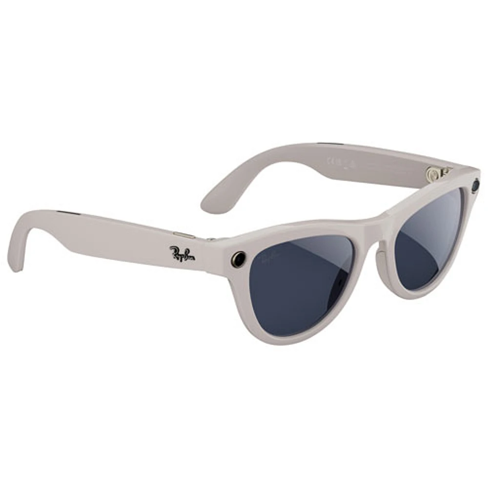 Ray-Ban | Meta Skyler Glasses with AI, Photo, Video, Audio & Messaging - Shiny Chalky Grey/Transitions